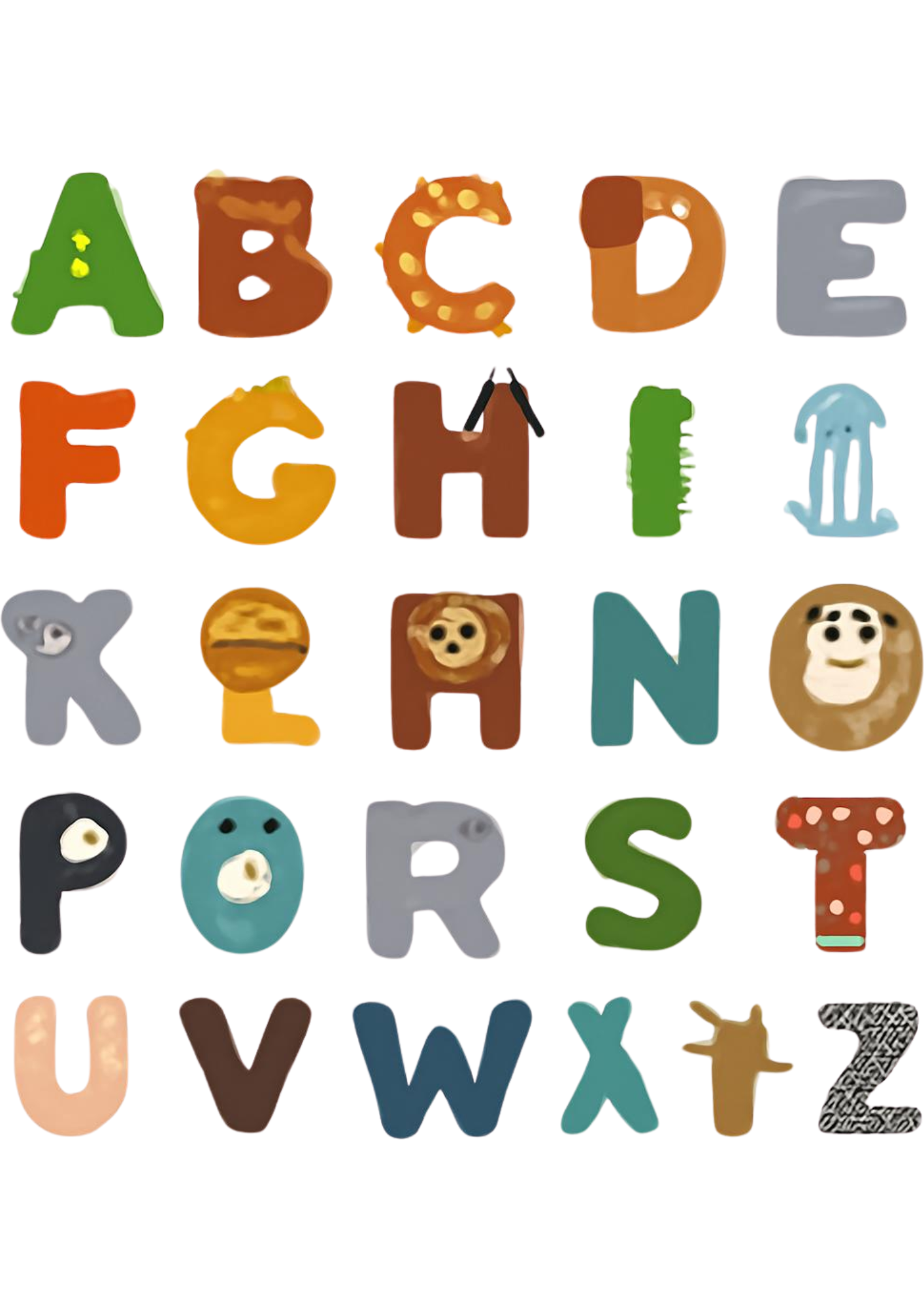 Printable Animal Alphabet Tracing Worksheets — Digital Download PDF