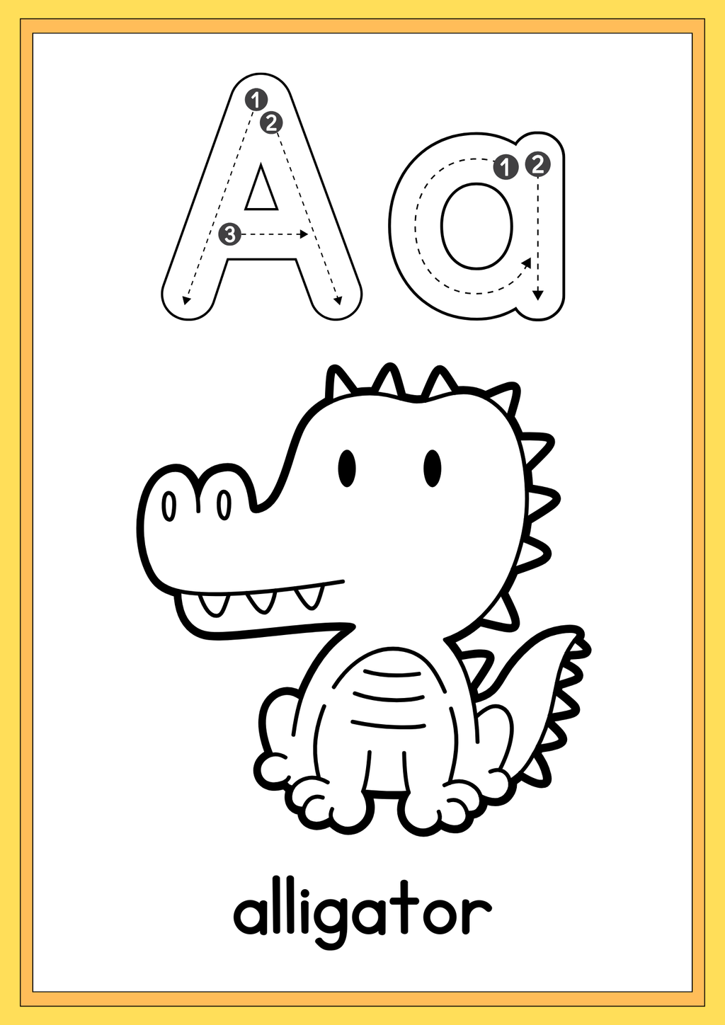 Printable Animal Tracing & Colouring Book — Digital Download PDF