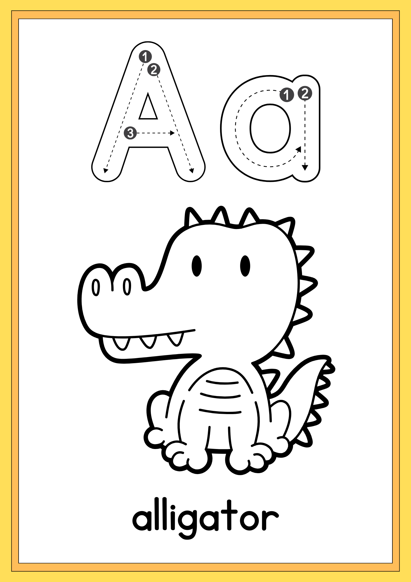 Printable Animal Tracing & Colouring Book — Digital Download PDF