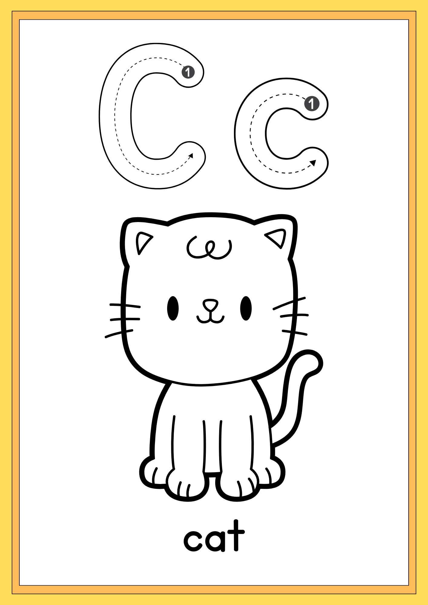 Printable Animal Tracing & Colouring Book — Digital Download PDF