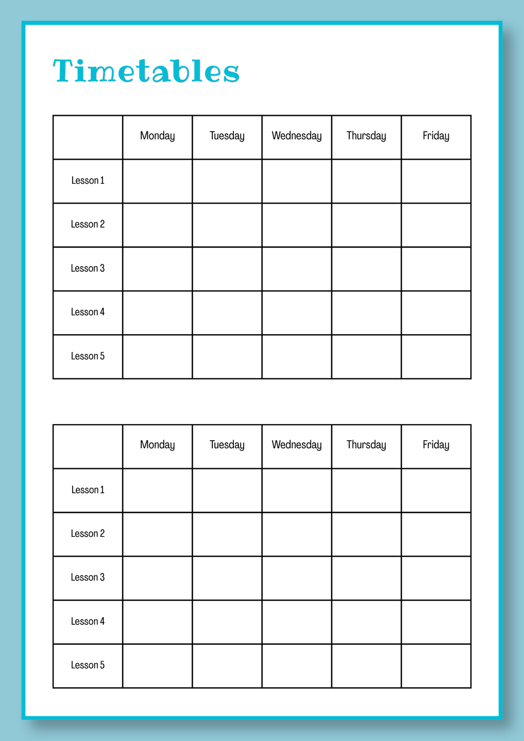 Printable Teacher Planner — Digital Download PDF, Lesson Planning & Organisation