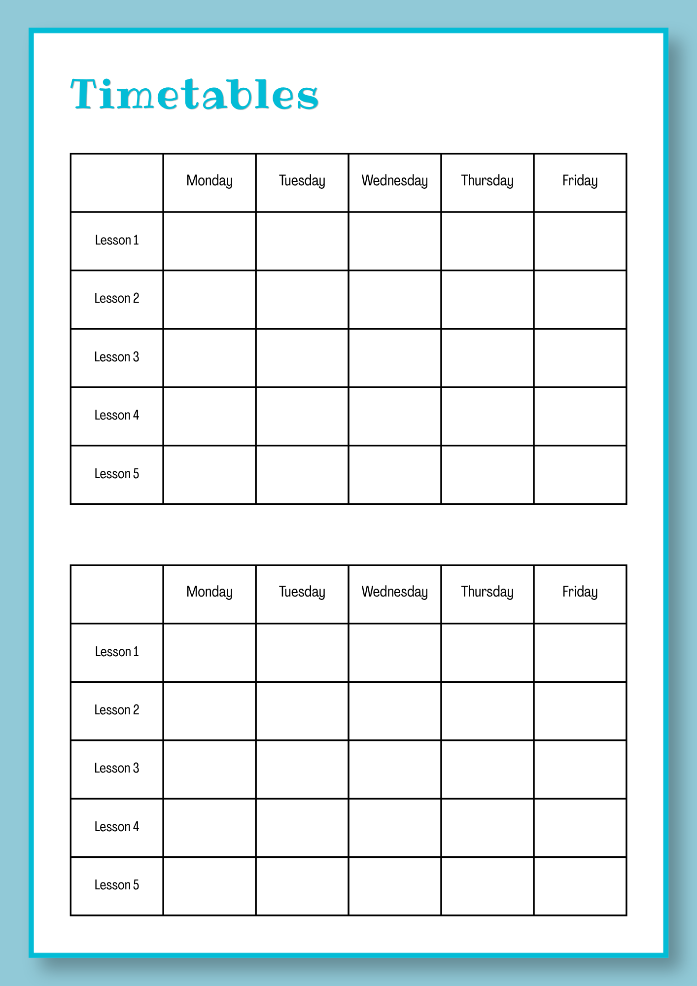 Printable Teacher Planner — Digital Download PDF, Lesson Planning & Organisation